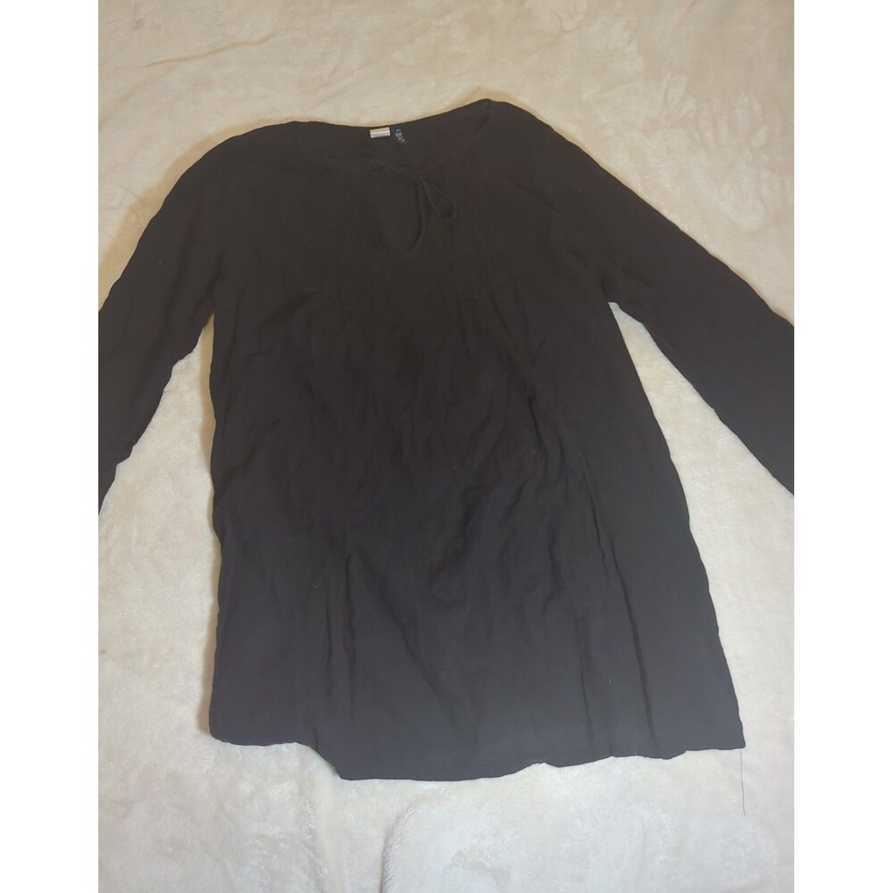 Chaps Charcoal Blouse
